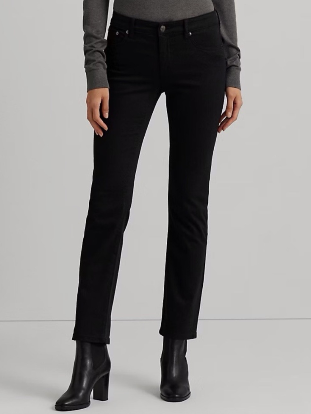 Lauren Ralph Lauren NWOT Modern Straight Curvy Women’s 2 Black Jeans